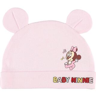 ディズニー(Disney)の西松屋♡スムース耳付き帽子　ベビーミニー  女の子　赤ちゃん　ディズニー(帽子)