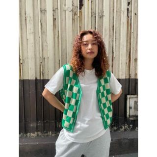 スライ(SLY)のLAGUA GEM CHECKER COMPACT KNIT VEST(ベスト/ジレ)