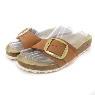 ビルケンシュトック(BIRKENSTOCK)のビルケンシュトック マドリッド ビッグバックル サンダル 茶 36(サンダル)