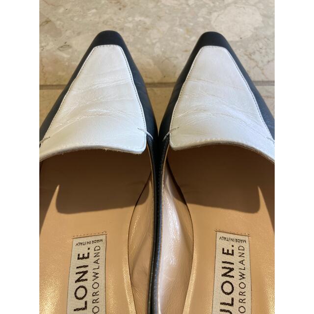 TOMORROWLAND(トゥモローランド)のNEBULONIE ネブローニ フラットシューズ バイカラー 38 レディースの靴/シューズ(ローファー/革靴)の商品写真