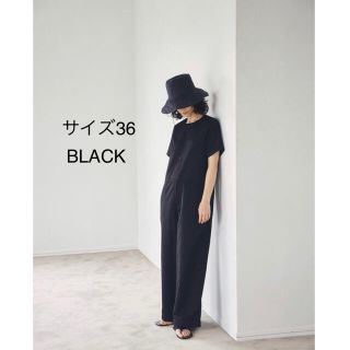 トゥデイフル(TODAYFUL)のHalfsleeve Wide Combinaison ブラック36(オールインワン)