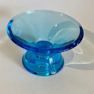 イッタラ(iittala)のイッタラ　カルティオ　ヴィンテージ　キャンドルホルダー　アクアブルー(食器)