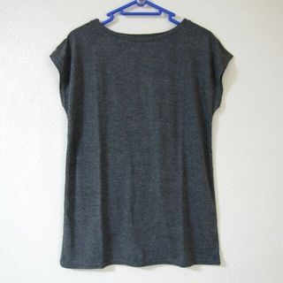 【未使用品】ボートネック フレンチスリーブ カットソー (Ｔシャツ) /グレー(カットソー(半袖/袖なし))