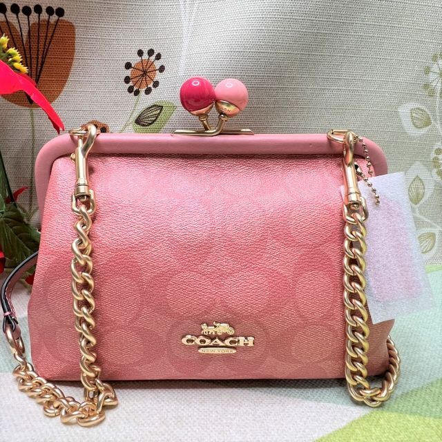 エバニュー 新品未使用❗️コーチ COACH レザー ノラ キスロック