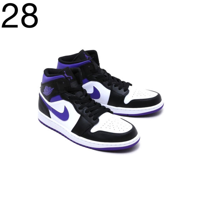 【新品】Nike Air Jordan 1 Mid Court Purpleエアジョーダン1MID