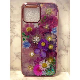 全機種対応 iPhoneケース スマホケース 押し花ケース 花 Android(スマホケース)