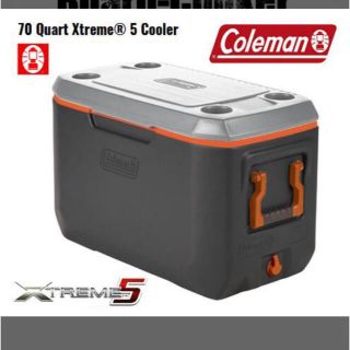 コールマン(Coleman)のコールマン　クーラーボックス70QTエクストリームクーラーGREY/ORANGE(その他)