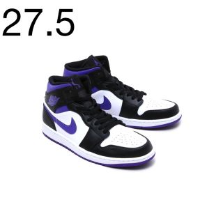 ナイキ(NIKE)の【新品】Nike Air Jordan 1 Mid Court Purple(スニーカー)