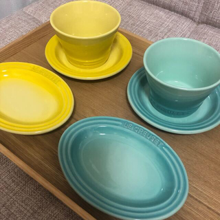 LE CREUSET - ルクルーゼ クールミント、ソレイユ 6点セットの通販 by ...