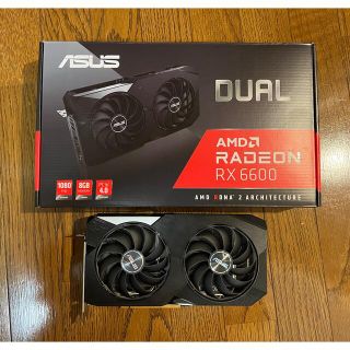 エイスース(ASUS)のASUS DUAL-RX6600-8G(PCパーツ)