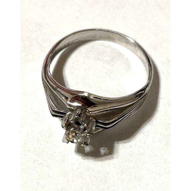 9-75   たて爪ダイヤモンド ジルコニア リング レディースのアクセサリー(リング(指輪))の商品写真