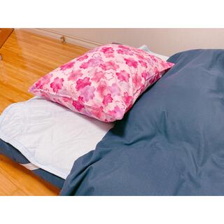 和柄ピローケース（枕カバー） 43×63cm 桜きらら：ピンク(枕)