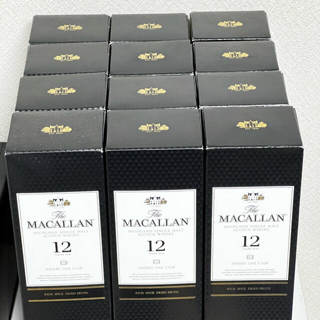 MACALLAN マッカラン12年 シェリーオークカスク 12本 - fevillas.com