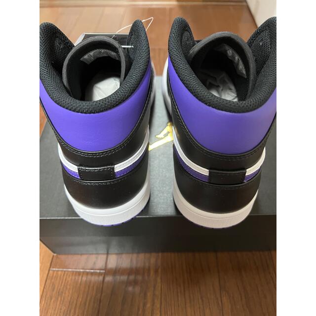 NIKE(ナイキ)のAir Jordan 1 Mid "Black/Court Purple" メンズの靴/シューズ(スニーカー)の商品写真