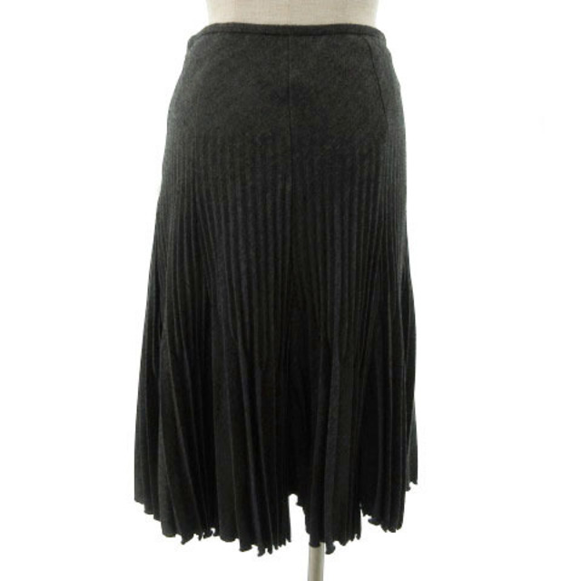 Aylesbury(アリスバーリー)のAylesbury スカート プリーツ ひざ丈 バーズアイ柄 グレー 黒 9 レディースのスカート(ひざ丈スカート)の商品写真