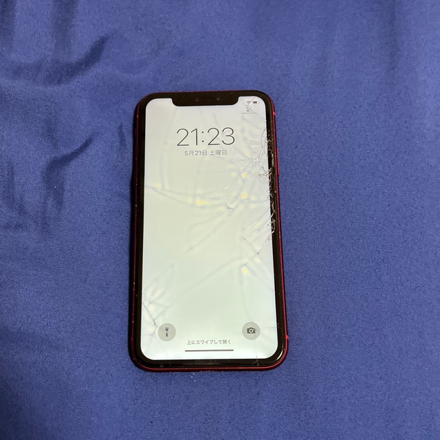 iPhone(アイフォーン)のiPhoneXR simフリー　128G ジャンク　うみちゃん様専用 スマホ/家電/カメラのスマートフォン/携帯電話(スマートフォン本体)の商品写真