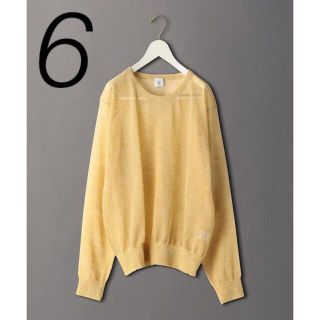 ロク(6 (ROKU))の＜6(ROKU)＞SUKE ELBOW PATCH KNIT  シアー　セーター(ニット/セーター)