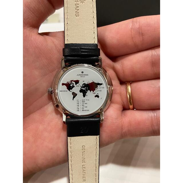 一点物》JUNGHANS 腕時計 ネイビー デイト ソーラー 蓄光 - 腕時計