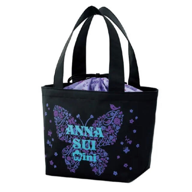 ANNA SUI mini(アナスイミニ)の新品★ANNA SUI  雑誌特別付録  ミニオリジナル巾着バック　サテン レディースのバッグ(ハンドバッグ)の商品写真