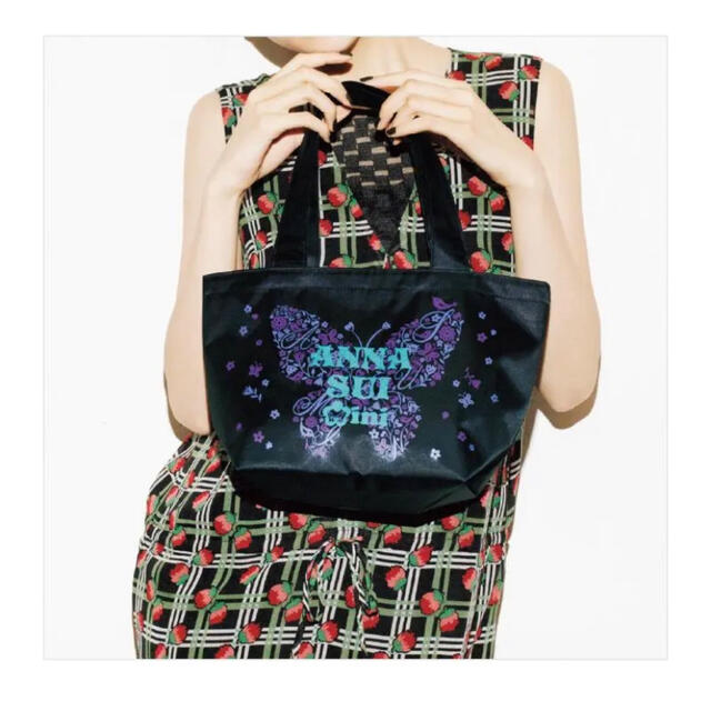 ANNA SUI mini(アナスイミニ)の新品★ANNA SUI  雑誌特別付録  ミニオリジナル巾着バック　サテン レディースのバッグ(ハンドバッグ)の商品写真