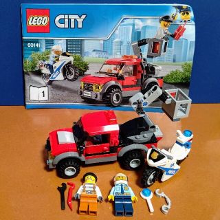 レゴ(Lego)のレゴ★シティ ポリス 白バイ 逃走車両 警官とドロボウ セット 人気 激レア(その他)