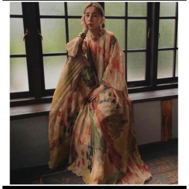 フルオーダー 新品未使用タグ付き☆UND WILLOW PAINT PLEATS SKIRT ロングスカート UND WILLOW PAINT PLEATS SKIRT