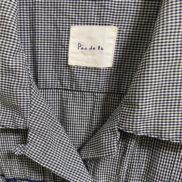 パオデロ Pao･de･lo  リボンチェックシャツ レディースのトップス(シャツ/ブラウス(半袖/袖なし))の商品写真