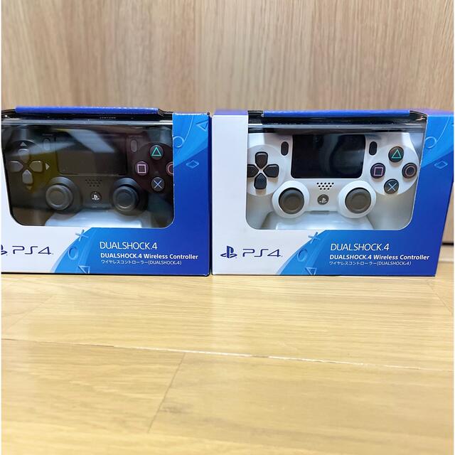 PS4 ワイヤレスコントローラー 純正 【新品】ホワイト ブラック | フリマアプリ ラクマ