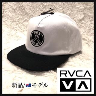 ルーカ(RVCA)の日本未発売アイテム【RVCA】ルーカ　ロゴキャップ 白/黒(キャップ)