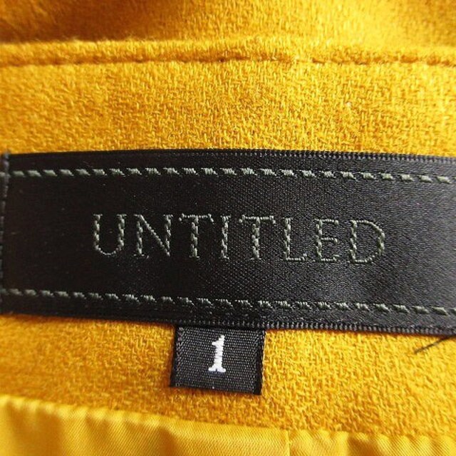UNTITLED(アンタイトル)のアンタイトル UNTITLED スカート タイト ひざ丈 ウール 無地 1 茶 レディースのスカート(ひざ丈スカート)の商品写真