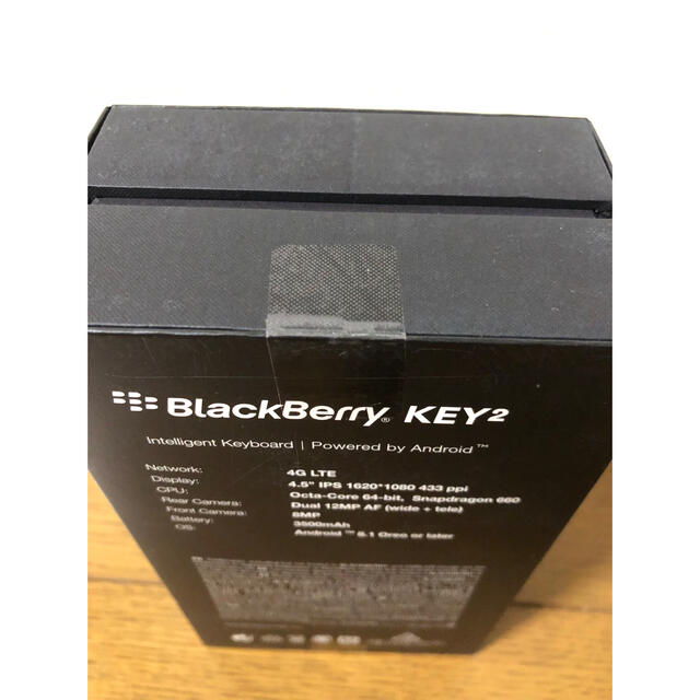 BlackBerry(ブラックベリー)の【新品 未開封】BlackBerry KEY2/Black  ※残りわずか スマホ/家電/カメラのスマートフォン/携帯電話(スマートフォン本体)の商品写真