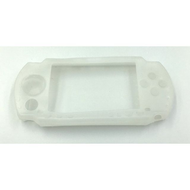 PlayStation Portable(プレイステーションポータブル)のPSP1000 (プレイステーションポータブル) シリコンケース(ホワイト) エンタメ/ホビーのゲームソフト/ゲーム機本体(その他)の商品写真