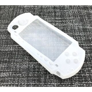 プレイステーションポータブル(PlayStation Portable)のPSP1000 (プレイステーションポータブル) シリコンケース(ホワイト)(その他)