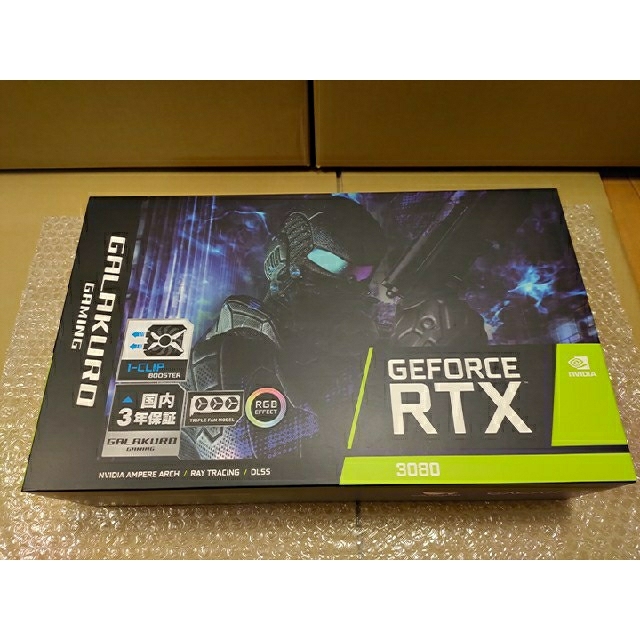 玄人志向品名型式専用出品【非LHR】[3]玄人志向 GeForce RTX 3080