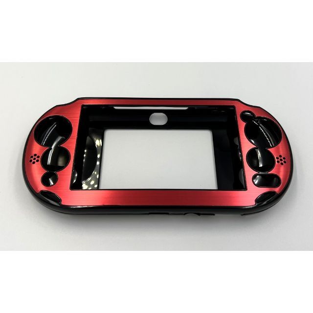 PlayStation Vita(プレイステーションヴィータ)のPS Vita2000(PCH-2000)専用アルミプレートケース(レッド) エンタメ/ホビーのゲームソフト/ゲーム機本体(その他)の商品写真