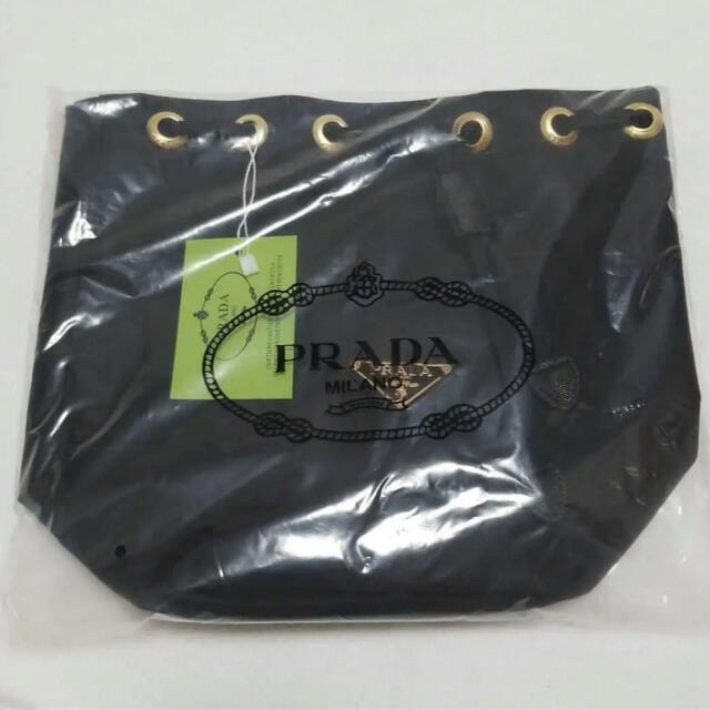 安い PRADA PRADA 巾着 ポーチ BLACK ハンドバッグ ショルダーバッグの通販 by Rion☆'s shop｜プラダならラクマ 