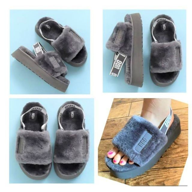 UGG(アグ)のぺこちゃん様　新品✨24～OK✨25cm✨UGG✨DISCO SLIDE✨厚底  レディースの靴/シューズ(サンダル)の商品写真