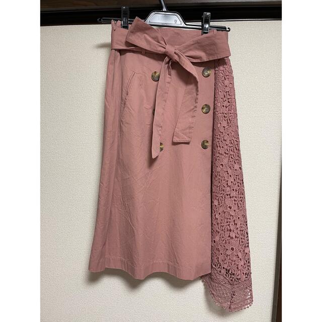 WILLSELECTION(ウィルセレクション)のロングスカート　フレアスカート　ウィルセレクション　ピンク レディースのスカート(ロングスカート)の商品写真