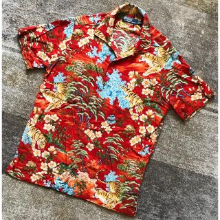 ポロラルフローレン(POLO RALPH LAUREN)の最高の和柄デザイン 圧巻の虎柄 ラルフローレン ボタニカル柄 松 アロハシャツ(シャツ)