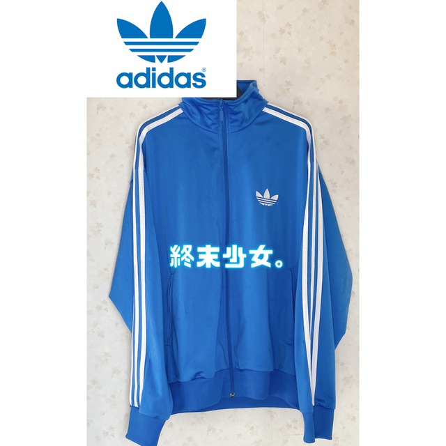 adidas サブカル ジャージ トラックジャケット 雀蜂 ほんわか ブルー