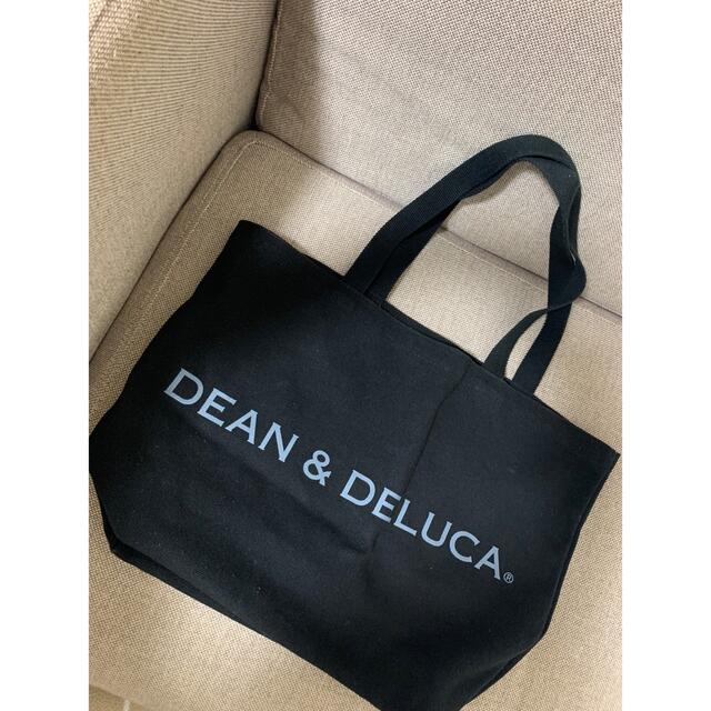 DEAN & DELUCA(ディーンアンドデルーカ)の【美品】DEAN&DELUCA トートバッグ　ブラック　L レディースのバッグ(トートバッグ)の商品写真