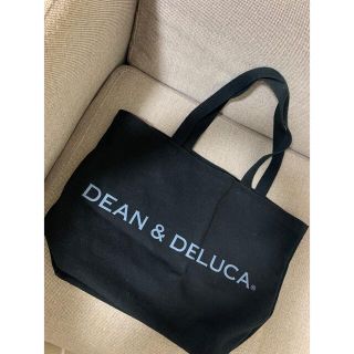 ディーンアンドデルーカ(DEAN & DELUCA)の【美品】DEAN&DELUCA トートバッグ　ブラック　L(トートバッグ)