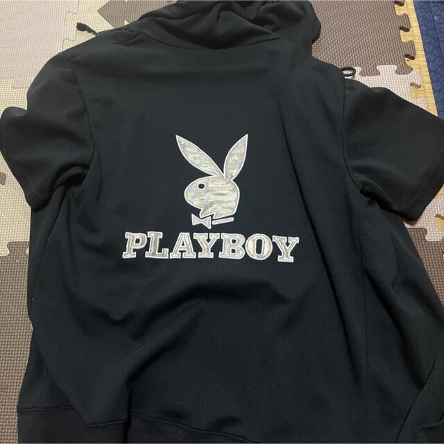 PLAYBOY(プレイボーイ)のプレイボーイ半袖パーカー メンズのトップス(パーカー)の商品写真