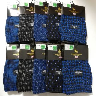 L 10枚セット POLO プリントトランクス 前開き 綿100％ メンズ(トランクス)