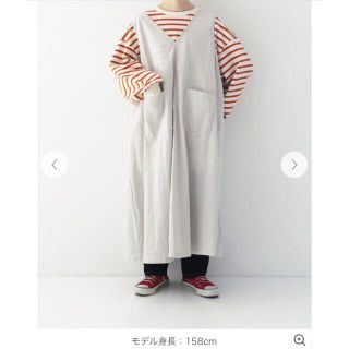 ネストローブ(nest Robe)のnestrobe  今期　UpcycleLino スリーブレスワンピース(ロングワンピース/マキシワンピース)