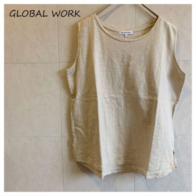 GLOBAL WORK(グローバルワーク)のGLOBAL WORK タンクトップ ベージュ レディースのトップス(タンクトップ)の商品写真