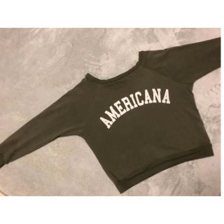 アメリカーナ(AMERICANA)のAMERICANA    ロンT  長袖Tシャツ　アメリカーナ  ロゴTシャツ(Tシャツ(長袖/七分))