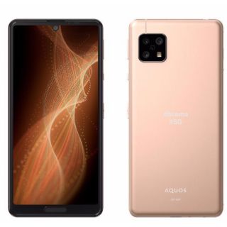 シャープ(SHARP)のSH-53A AQUOS Sense5G ピンク　美品　SIMフリー(スマートフォン本体)