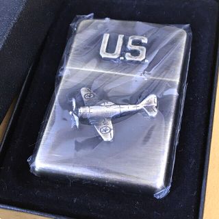 ジッポー(ZIPPO)のZIPPO 立体US プロペラ機 古美真鍮 デッドストック 新品未使用(その他)