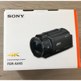 ソニー(SONY)の新品未使用　SONYデジタル4KビデオカメラFDR-AX45 ブラック(ビデオカメラ)